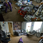 cleaned up house